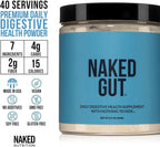 Naked Gut - Daily Gut Health Supplement - Natural Gut Health Powder for Gut Cleanse, Digestive Support, GMO-Free, Soy-Free, Gluten-Free, Vegan and Hypoallergenic, 40 Servings