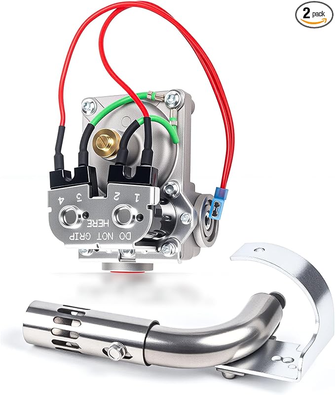 93844 & 91638 | RV Water Heater Solenoid Gas Control Valve w/Main Burner Tube Fit for Dometic Atwood 6 Gallon Water Heater GCH6-XX, GC6A-XX, GH6-XX, G6A-XX, GCH6A-XX, GC6AA-XX