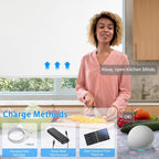 Motorized Blinds with Remote Cordless Automatic Motorized Shades Custom Blinds for Windows Smart Curtains Compatible with Alexa Google Home(Blackout Ivory White,W64 x H72in)