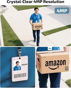 《100% Solar Powered &Full 360° Coverage》Outdoor Wireless PTZ Camera System, 4MP Solar Powered Battery Cameras,Home Video Surveillance, Surveillance DVR Kits