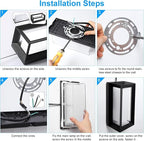 ledmo Outdoor LED Wall Porch Light, 1800LM 6000K Modern Sconce Light Fixture, 18W IP65 Waterproof Anti-Rust Wall Light, Frame Exterior Wall Lights for Patio, Yard, Garage, House, 4 Pack