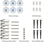 3W LED Landscape Lights Landscape Lighting Low Voltage Outdoor Pathway Lighting Replaceable LED Bulb 3000K Aluminum housing with ABS Ground Stake for Yard Patio Driveway Bronze, Pack of 6