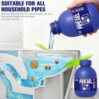 PIPE GEL Professional Drain Cleaner for Kitchen Sink, Strong Drain Opener, Unclog Shower Tub Drains, 300G, All Pipe Materials