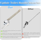 Universal Front Mount Toilet Handle Replacement Compatible with Kohler 1039863-CP/1160316-CP Memoirs Stately Toilet Tank Flush Lever Trip Lever, Polish Chrome