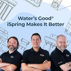 iSpring WGB32B-KDS+AHPF12MNPT16X2 Whole House Water Filtration System, Reduces Lead, Scale, Chlorine, Chloramine, 3-Stage Whole House Water Filter w/ 3/4'' Push-Fit Stainless Steel Hose Connectors