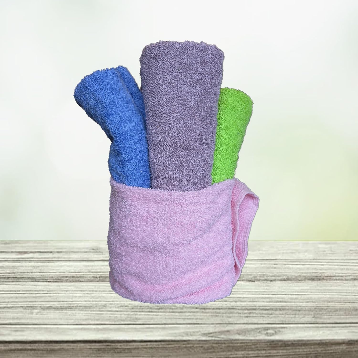 Recycled Color Terry Cloth Rags (600 lbs. Pallet - 12x50 lbs. Box) - Super Absorbent Cotton Towel Cleaning Rags for Garage, Shop Rags, Industrial Use & Housekeeping - Shop Rags Bulk