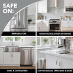 Weiman Disinfecting Stovetop Cleaner & Stainless Steel Cleaner - 22 Ounce - Daily Appliance Kitchen Cleaning Kit