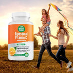 Liposomal Vitamin C Supplement Pills 1200 mg - High Absorption 180 Vegan Capsules Fat Soluble VIT C, Maximum Strength Immune System and Collagen Booster, Sunflower Lecithin