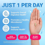 Dr. Berg 60 Billion Probiotic Supplement - Supports Occasional Constipation, Diarrhea, Gas & Bloating* - Pre and Probiotics for Digestive Health - 30 Probiotic Capsules