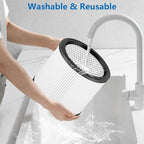 90304 Vacuum Filter Replacement Parts Compatible with Shop Vac 90304 90350 90333, Fits Most 5 Gallon Up Wet Dry Vacuum Cleaner. Part # 90304, 90585 (2PCS)