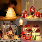 25 Pack C7 Christmas Light Bulbs Nightlight Bulb Vintage Clear Replacement Bulbs for Christmas Village Houses, Xmas Tree, Night Lights, Window Candle & String Light Bulbs Replacement, E12 Base, 5W