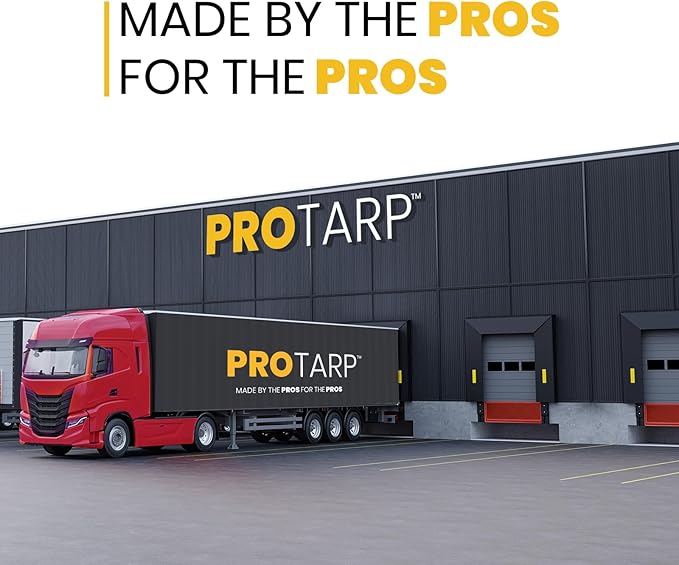 PROTARP Extra Heavy Duty 16 Mil Tarp Cover, Waterproof, UV Resistant, Rip and Tear Proof, Poly Tarpaulin with Reinforced Edges for Roof, Camping, Patio, Pool, Boat. (Maroon/Black 12′ X 16′)