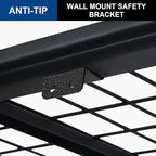 BILT HARD 4-Tier Metal Garage Storage Shelves, 46" W x 24" D x 72" H Industrial Heavy Duty Garage Shelving with Adjustable Shelf, Steel Utility Shelves for Warehouse, Workshop, Basement