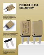 5A Low Profile Mini Fuse Kit– Automotive 5A ATM Manual Reset Circuit Breaker Fuses for Boat, RV, Car, Truck, DC 12V/32V 5 Amp Manual Resettable Blade Assortment Kit with Resettable Fuses