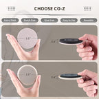 CO-Z Felt Furniture Sliders - 8 Pack with 4 Plastic & 4 Felt Sliders, 3 1/2" Reusable Furniture Sliders for Carpet Hardwood Floors, Heavy-Duty Furniture Gliders Movers, Moving Pads for Heavy Furniture