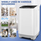 Nictemaw Portable Washing Machine 17.8Lbs Large Capacity 2.4 Cu.ft Portable Washer Machine with 10 Programs and 8 Water Levels Selections Mini Washing Machine for Apartment, Home, Dorms, Rv