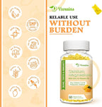 High Absorption Calcium Gummies, Sugar Free Calcium Magnesium Supplement with Vitamin D3 K2 for Bone & Teeth Strength, Muscle Function - Vegan, Mango Flavor 120 Cts