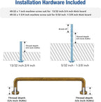 JOY DECOR Cabinet Pulls – 5 Inch Hole Center, Antique Brass, 5 Pack, Zinc Alloy Cabinet Handles for Drawers & Cupboard – Vintage Style Hardware for Kitchen, Bathroom, Dresser, Furniture Makeover