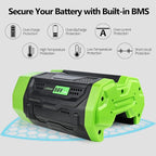 Replacement for EGO 56V Batttery 5.0Ah BA2800 BA2800T BA4200 BA1400 BAT1400T BA5600T Compatible with EGO 56V Power Tools Lawn Mower, Leaf Blower, Chainsaw