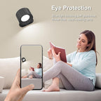 Koopala 3PACK Rechargeable LED Wall Sconce, Cordless Battery with Remote Powered Wall Sconce, 3 Brightness Levels, 360° Swivel Magnetic Shade for Bedrooms, Hallways, Den and Reading Spaces（Black）