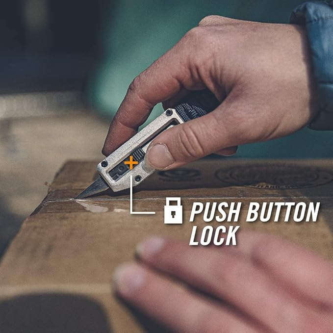 Gerber Gear Prybrid X Multitool Pocket Razor Knife - EDC Utility Knife with Retractable Blade and Pry Bar for Everyday Carry - Urban Blue