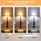 VOLIVO 24 Pack A19 LED Light Bulbs, 3000K, 9W(60W Equivalent), 800 Lumens, E26 Standard Base, Energy Saving LED Bulb, Non-Dimmable, UL Listed and FCC Certified, for Bedroom Living Room Home