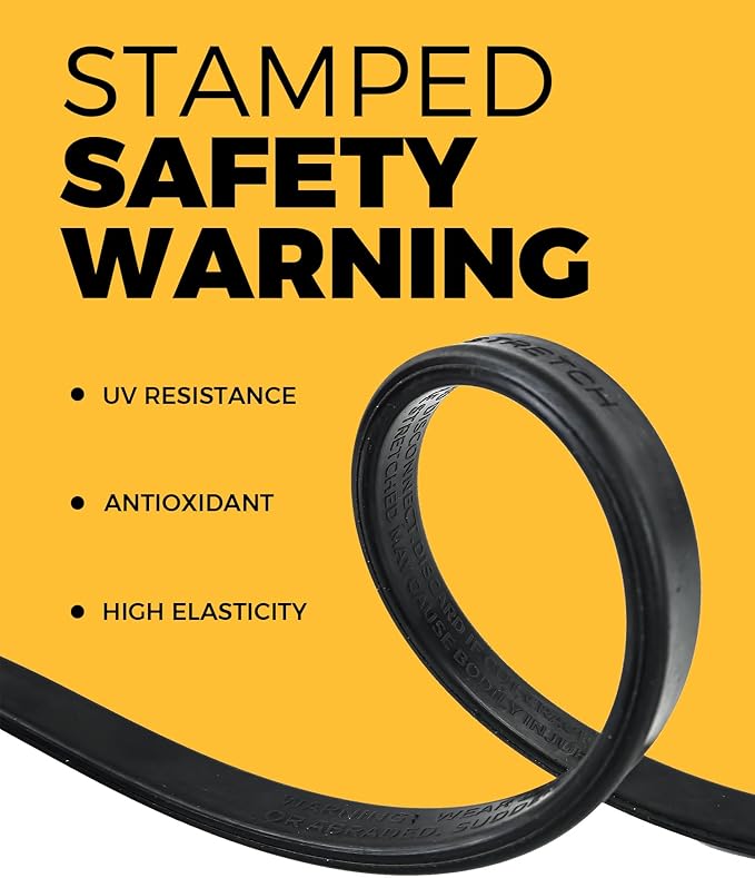 Bungee Cords with Hooks 15", Heavy Duty Rubber Straps, 10 Pack Bungee Straps for Trucks, Tarp Tie Downs, Rain Cover, Cargo, Canopy, Outdoor Use, 180 lbs Load