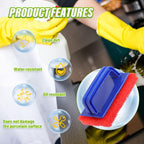 5 Pack Electric Cleaning Brush Pad Kitchen Bathroom Household Cleaning Pad Swimming Pool Wall Cleaning Brush Heavy Duty Griddle Scrubber Scouring Pad and 1 Pack Handle kit(Red)