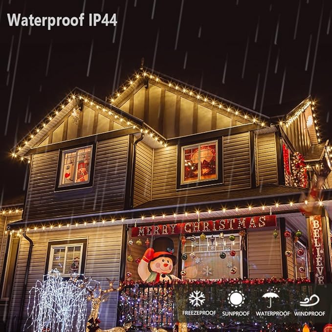 C7 Christmas Light Bulbs 0.6W 2700K Soft White E12 Base Replacement LED Bulb Indoor Outdoor Night Light 25 Pack