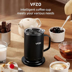 Self Heating Coffee Mug,High-Capacity- 18 oz, 180 Min Battery Life, Smart Heated Coffee Mug，Smart Mug, Simple Temperature Control Operation, Gifts for Family Members (Black)