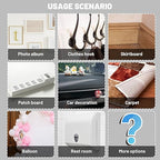 dosun Double-Sided Tape, 0.08Inch Thick Heavy Duty Enhanced Transparent Adhesion Tape. 2 Rolls Reusable Mounting Tape, Nano Tape for Poster Carpet Picture Hanging Strip Rug Wall Outdoor (20FT)