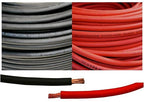 1/0 Gauge 1/0 AWG 50 Feet Red and 50 Feet Black Welding Battery Pure Copper Flexible Cable + 10pcs of 3/8" Tinned Copper Cable Lug Terminal Connectors + 3 Feet Black Heat Shrink Tubing