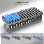 CAMPLUX Climatech 5 199,000 BTU Tankless Water Heater Gas Outdoor, 6.86 GPM Instant On Demand Gas Tankless Hot Water Heater Natural Gas, 3-6 Persons Whole House, Outdoor Installation, White, CSA