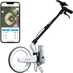 Plott Carta: Digital Mapping Wheel; Electronic Distance Measuring and Estimating; Feet, Inches, Yards, Meters, with Spray Paint Attachment