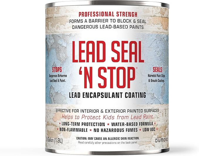 Dumond Lead Seal 'n Stop Lead Encapsulant Coating, Stops and Encapsulates Interior and Exterior Lead Based Paints, Long Term Protection for Your Entire Family, 1/2 Gallon