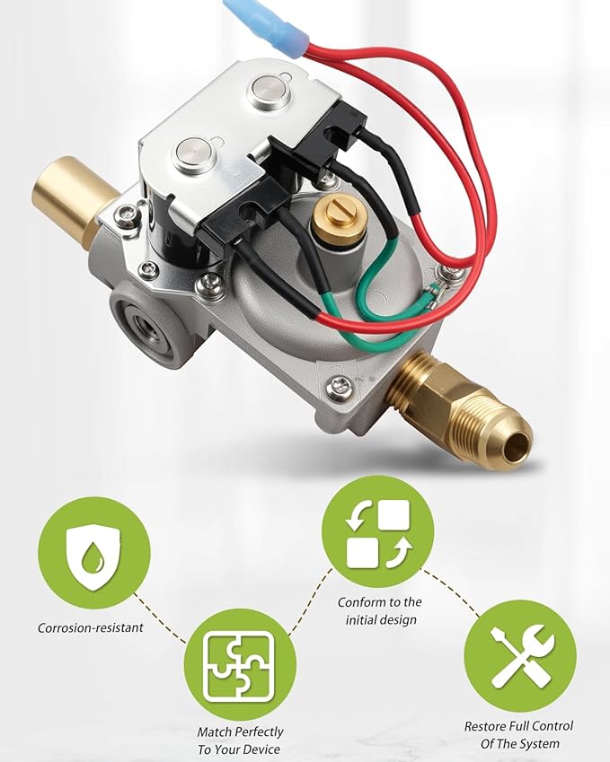 92089 RV Water Heater Gas Valve Fit for Atwood 6 Gallon Water Heaters (G6A-7E，GC6A-7E，GCH6A-7E，GC6AA-7E，GH6-7E) - Replaces 93844, 93870, 92078, 93869, 93321