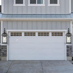 Darkaway 2pcs Outdoor Lights Fixtures Wall Mount, Large 22inch Outdoor Wall Sconce Lights with Water Ripple Glass Outside Exterior Lights Fixture for House Front Porch Patio