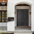 Dalmbox Wall-Mount Mailbox Large Mailbox for Post Rust-Proof Galvanized Steel Box for Outside or Townhouse Horizontal Style, Bronze, 15.7” x 4.3” x 9.4”