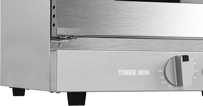 KoolMore 23 in. Commercial Countertop Convection Oven for Half-Size Pans with 4 Racks 1600W of Power in Stainless-Steel, ETL Listed for Safety and Sanitation (KM-CTCO-15)