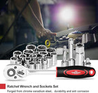 198 Piece Household Tool Set,General Home/Auto Repair Hand Tool Kit with Hammer, Pliers, Wrenches, Sockets and Toolbox Storage Case