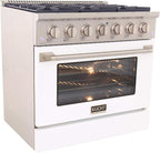 Kucht KNG361/LP-W Gas Range, White