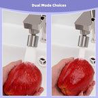 Hibbent NSF/ANSI/CAN 61 Certified Faucet Aerator, CUPC Certification 360 Degree Swivel Kitchen Sink Aerator, 2-Flow Sprayer Faucet Replacement Part 55/64 Inch Female Thread - Brushed Nickel