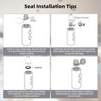 Hibbent Metal Pull Down Kitchen Faucet Head Replacement with 15 Adapters, Sink Spray Head, 2 Function Spray Nozzle Compatible with Moen, American Standard, Delta, Kohler Faucets, Brushed Nickel