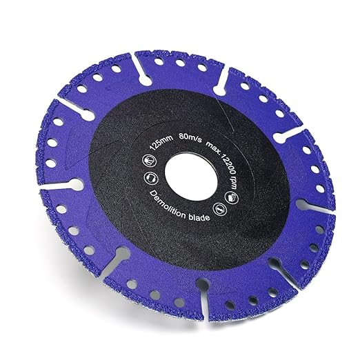 YIJING 5" Diamond Metal Cutting Wheel for Rebar Sheet Metal Angle Iron Stainless Steel