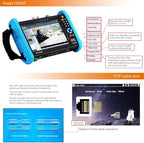 Koolertron 7" IPS Touch Screen 4K H.265 IP Camera Tester - IPC-9800 Plus,CCTV, CVBS, Analog Tester, Built-in WiFi, POE, HDMI, RJ45 TDR, Dual Window, 8GB TF Card, Firmware