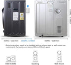 CTT 3.5 cu.ft Portable Dryer for Apartments,1500W Compact Dryer with 4 Drying Modes,120V Electric Dryers for Laundry, Apartments, RVs, Dorms, Black