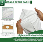 10-Pack Wet/Dry Fleece Dust Bags for FLEX 24V Brushless Wet/Dry Vacuum Cleaner - FT522 Replacement HEPA Vacuum Cleaner Bags with Triple-Layer Filtration & Leak-Proof Design