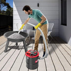 Porter-Cable 4 Gallon Ash Vac, 4 Peak HP Ash Vacuum with Powerful Suction for Fireplaces, Wood Burning Stoves, Bonfire Pits and Pellet Stoves