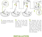 ASD Retrofit LED Recessed Lighting 5/6 Inch | 12W 1009Lm Wet Rated Dimmable Ceiling Downlights | 2700K-5000K Adjustable CRI90 Black Room Recessed Light Fixtures | LED Can Lights 6 Pack