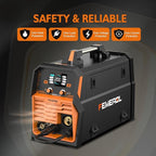 200A MIG Welder,4 in 1 Gas MIG/Gasless Flux Core/Stick/Lift TIG Multi-process Welding Machine Large LED Display 110V/220V Multi Welder